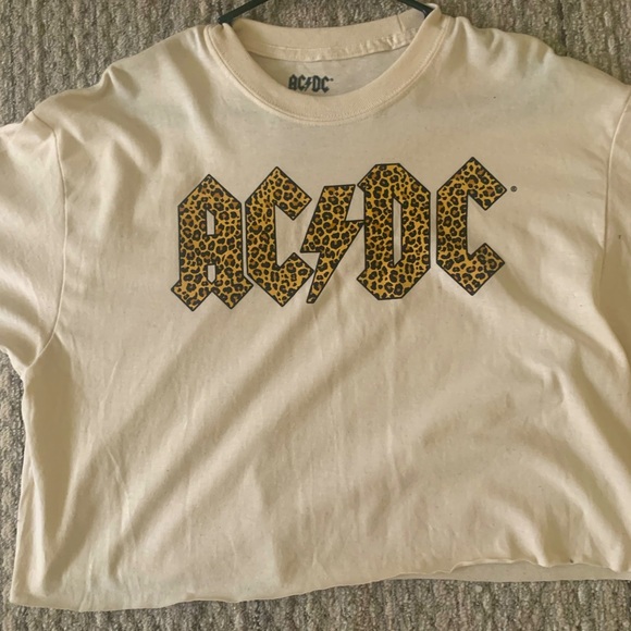 Forever 21 Tops - AC DC Cropped Sweatshirt